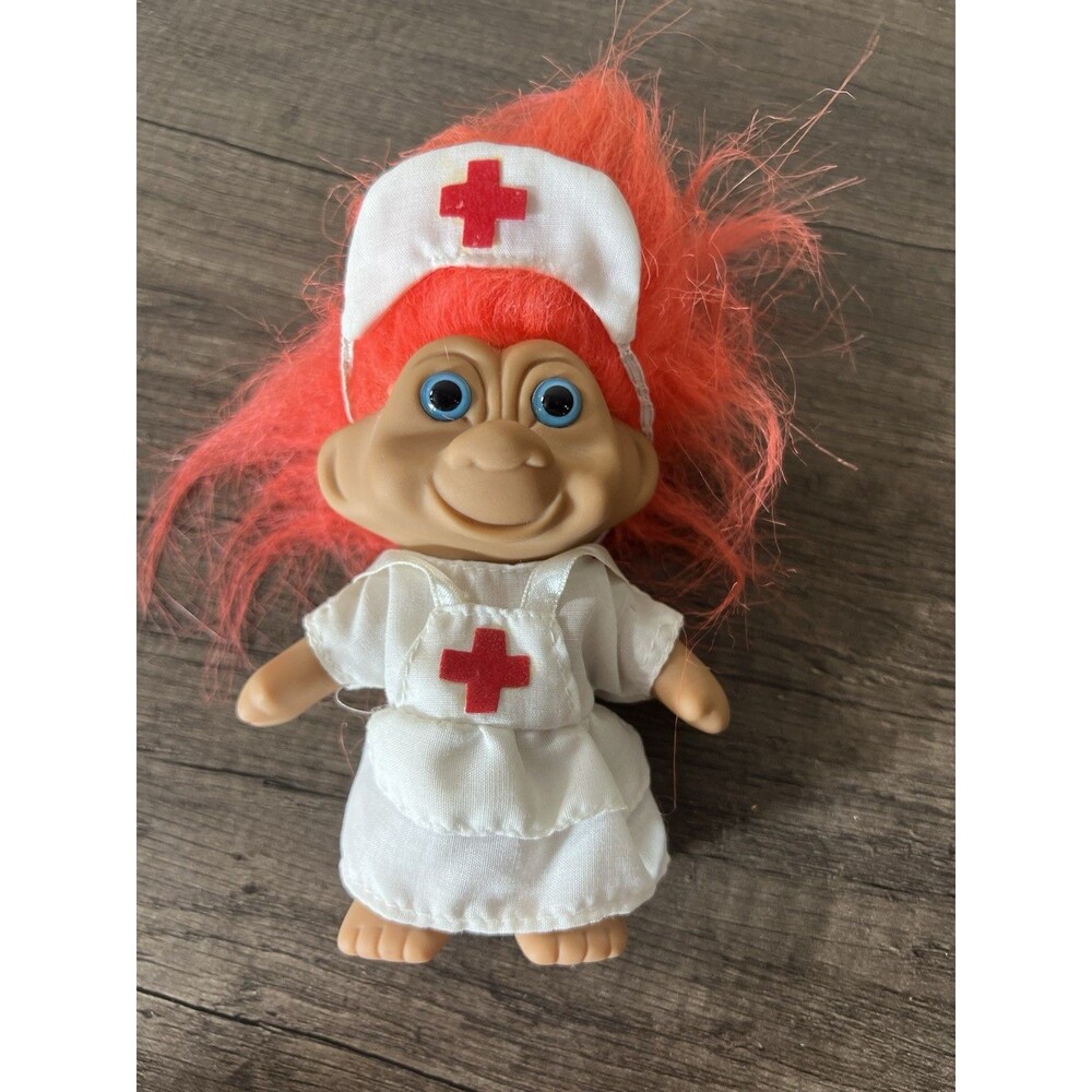 Fun Trolls Troll Doll Figure 5" Vintage Nurse Toy
